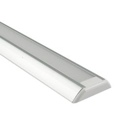 Litever 10 Pack Recess Aluminum Channels for LED Strips 1 Meter / 3.3 FT-  Flush Mounting for Max 12mm Wide Flexible or Rigid LED Strip Frosted