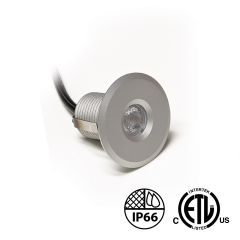 RD12 1W 39mm Round Black Trim